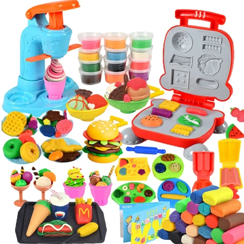 Kit Criativo DIY Plasticina Colorida - Dough Tools