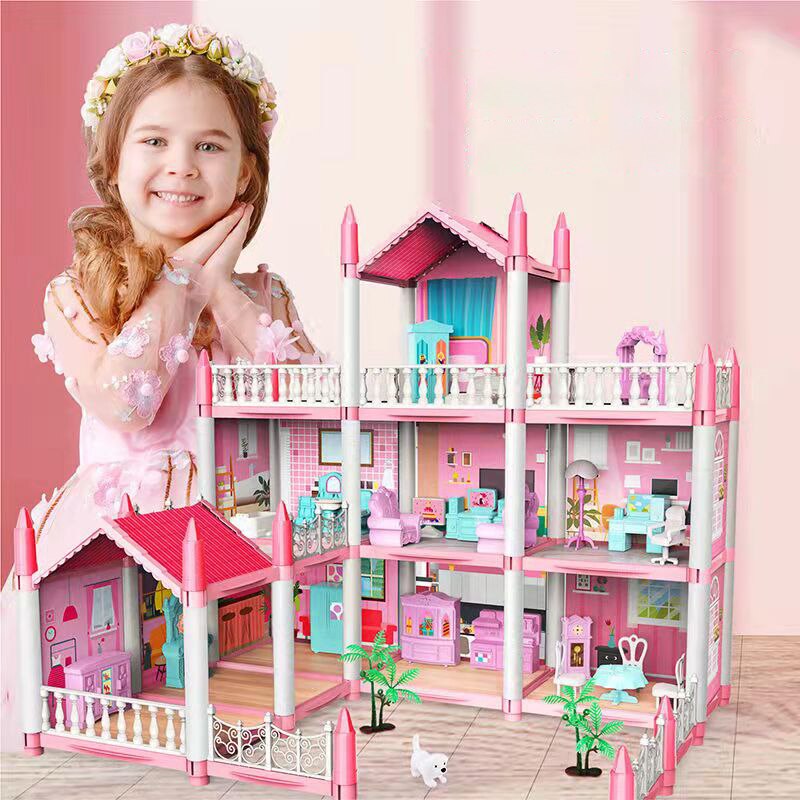 Casinha de Boneca Mobiliada 3D