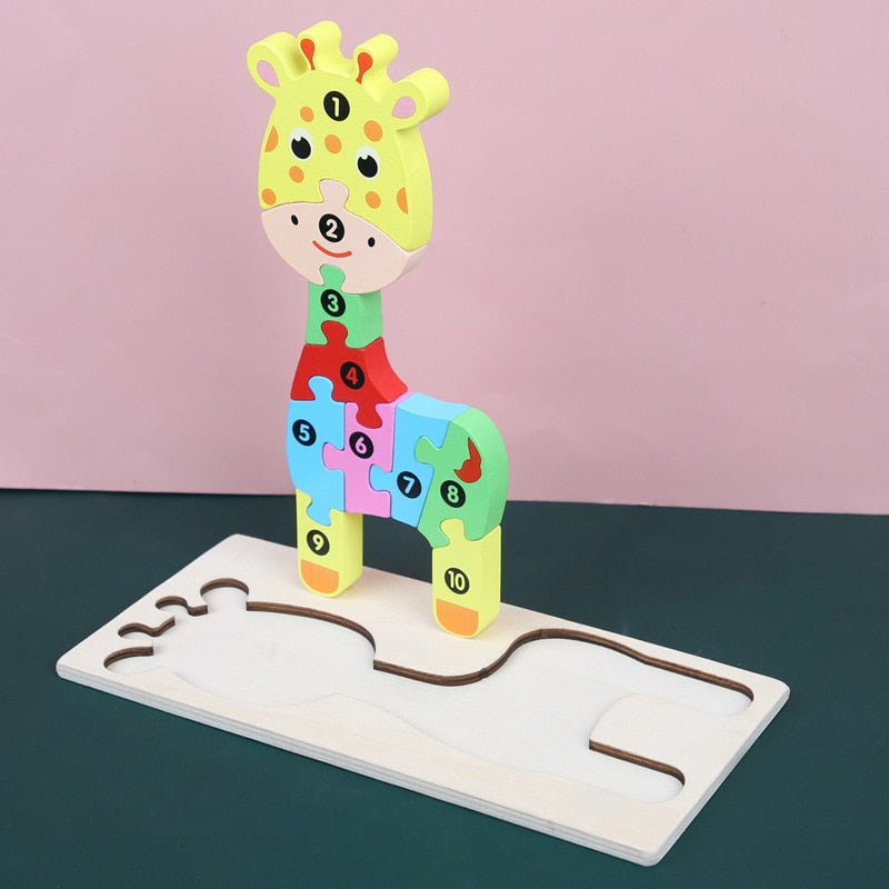 Quebra - cabeça vamos contar 3D