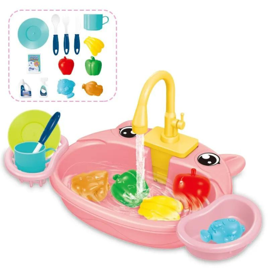 Brinquedo Lavatório de Cozinha Infantil - Kit