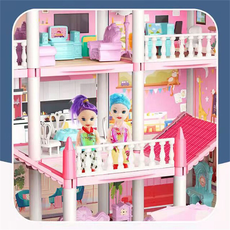 Casinha de Boneca Mobiliada 3D